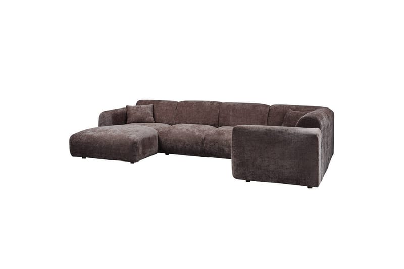 Hjørnesofa Sky - Varm brun, Høyre - Hagemøbler - Loungemøbler - Moduler - Hjørnemodul hagesofa