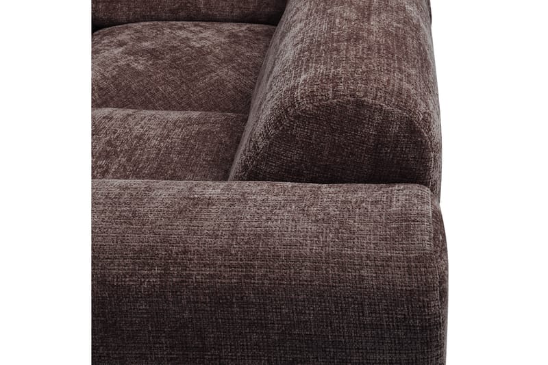 Hjørnesofa Sky - Varm brun, Høyre - Hagemøbler - Loungemøbler - Moduler - Hjørnemodul hagesofa
