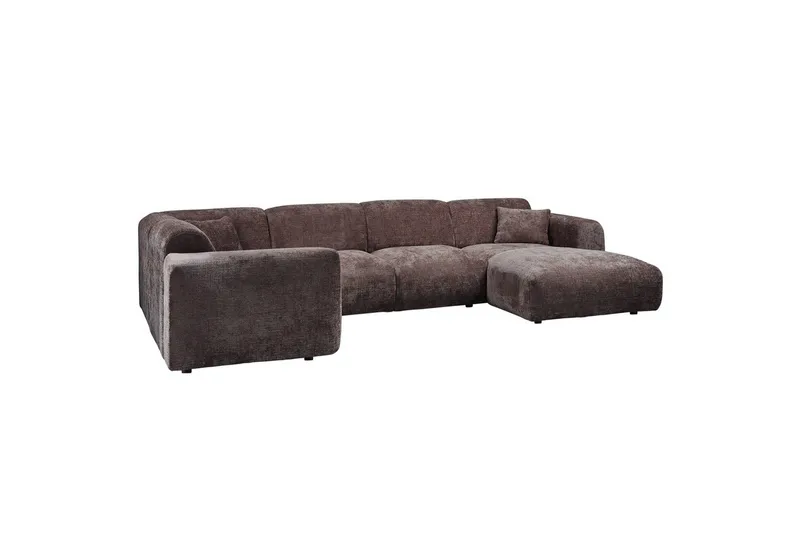 Hjørnesofa Sky - Varm brun, Venstre - Møbler - Sofaer - Hjørnesofa