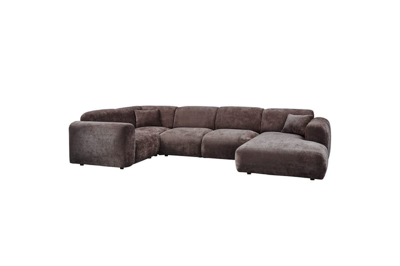 Hjørnesofa Sky - Varm brun, Venstre - Hagemøbler - Loungemøbler - Moduler - Hjørnemodul hagesofa