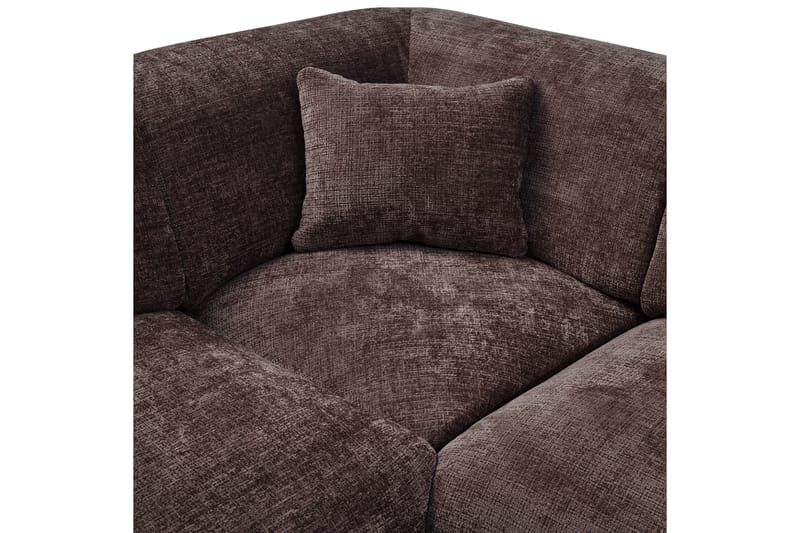 Hjørnesofa Sky - Varm brun, Venstre - Hagemøbler - Loungemøbler - Moduler - Hjørnemodul hagesofa