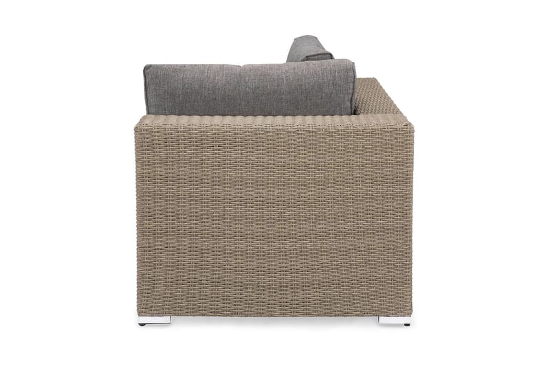 Marcus Hjørnemodul m Pute - Grå - Hagemøbler - Loungemøbler - Moduler - Hjørnemodul hagesofa