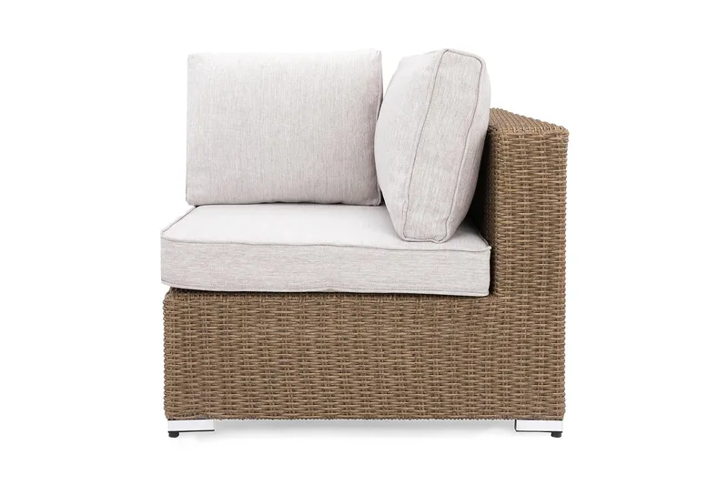 Marcus Hjørnemodul m Pute - Natur - Hagemøbler - Loungemøbler - Moduler - Hjørnemodul hagesofa