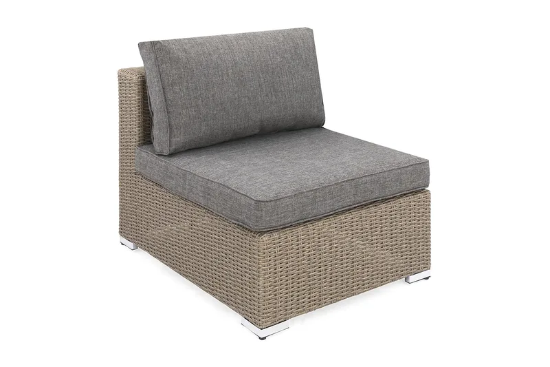 Marcus Midtmodul m Pute - Grå - Hagemøbler - Loungemøbler - Moduler - Midtmodul hagesofa