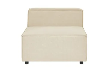 Mittmodul Beliani Aprica Beige||Black - Hagemøbler - Loungemøbler - Moduler - Midtmodul hagesofa
