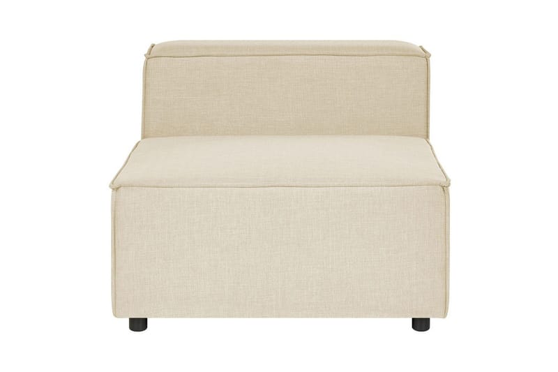 Mittmodul Beliani Aprica Beige||Black - Hagemøbler - Loungemøbler - Moduler - Midtmodul hagesofa