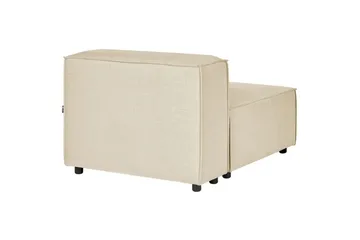 Mittmodul Beliani Aprica Beige||Black - Hagemøbler - Loungemøbler - Moduler - Midtmodul hagesofa