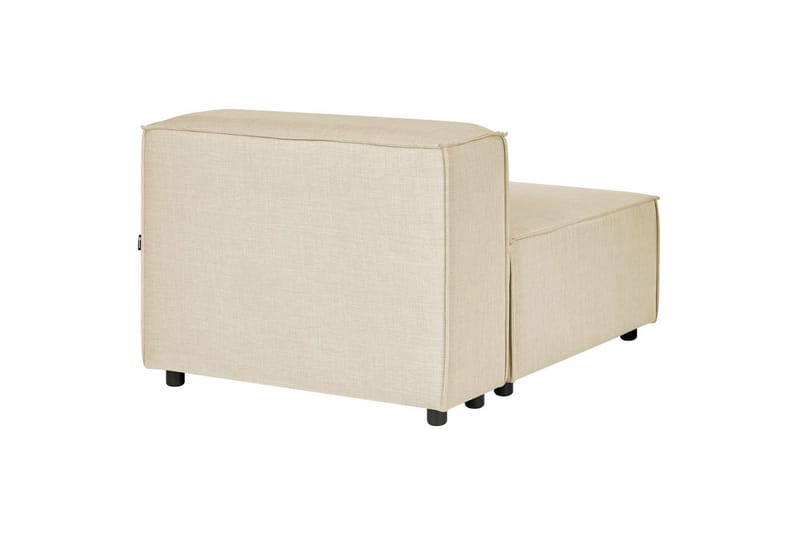 Mittmodul Beliani Aprica Beige||Black - Hagemøbler - Loungemøbler - Moduler - Midtmodul hagesofa