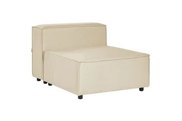 Mittmodul Beliani Aprica Beige||Black - Hagemøbler - Loungemøbler - Moduler - Midtmodul hagesofa
