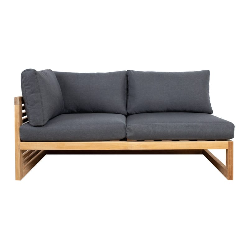 Modulsofa HOME4YOU Serenity 2-seter Høyre arm - brun - Hagemøbler - Loungemøbler - Moduler