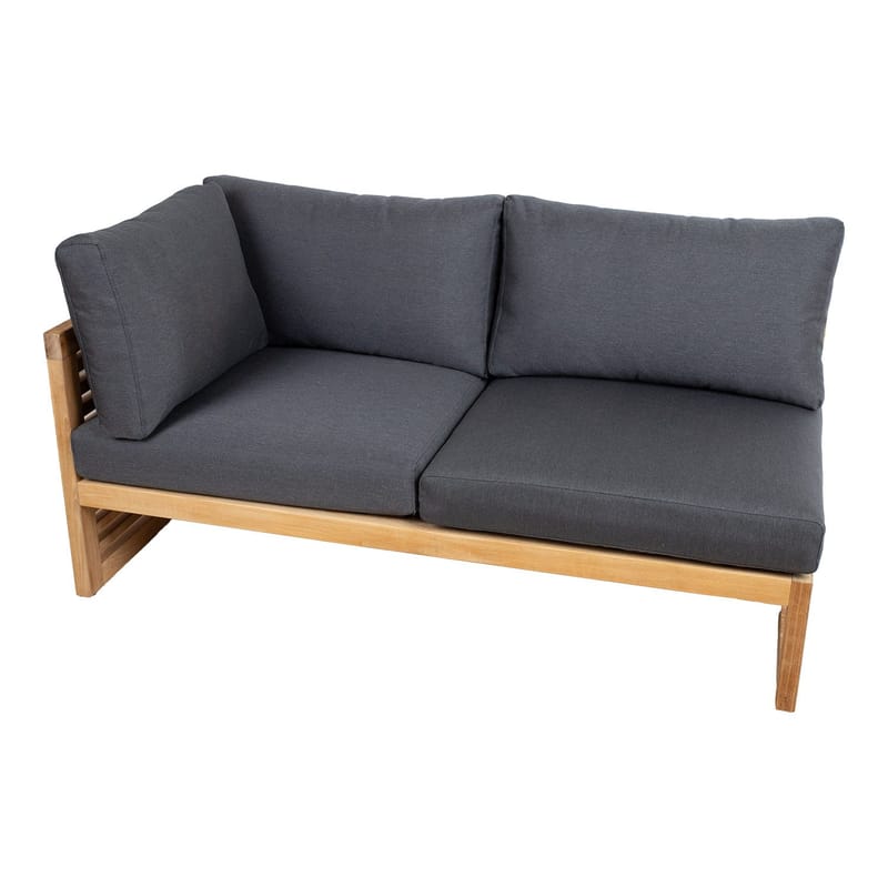 Modulsofa HOME4YOU Serenity 2-seter Høyre arm - brun - Hagemøbler - Loungemøbler - Moduler