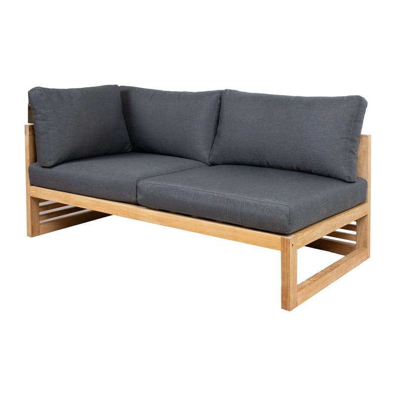 Modulsofa HOME4YOU Serenity 2-seter Høyre arm - brun - Hagemøbler - Loungemøbler - Moduler
