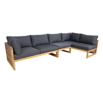 Modulsofa HOME4YOU Serenity 2-seter Høyre arm - brun - Hagemøbler - Loungemøbler - Moduler