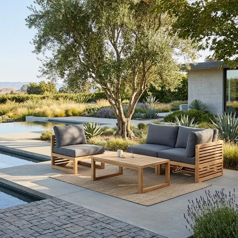 Modulsofa HOME4YOU Serenity 2-seter Venstre arm - brun - Hagemøbler - Loungemøbler - Moduler