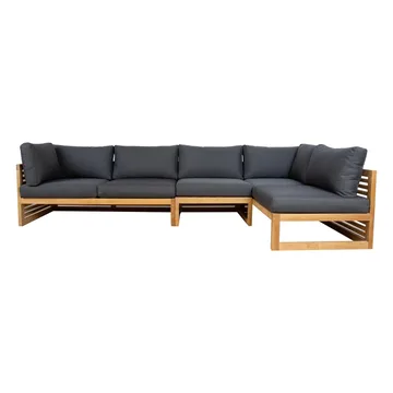 Modulsofa HOME4YOU Serenity 2-seter Venstre arm - brun - Hagemøbler - Loungemøbler - Moduler