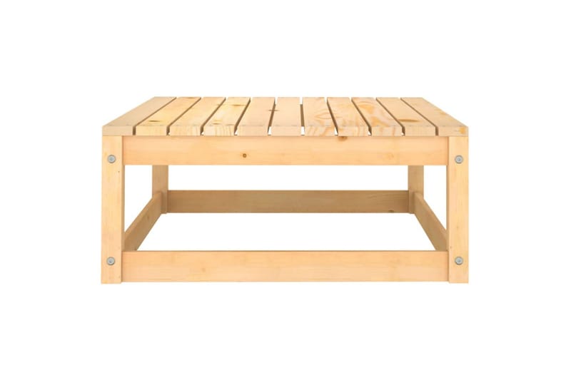 Fotskammel til hage 70x70x30 cm heltre furu - Brun - Hagemøbler - Loungemøbler - Moduler - Skamler & Krakker