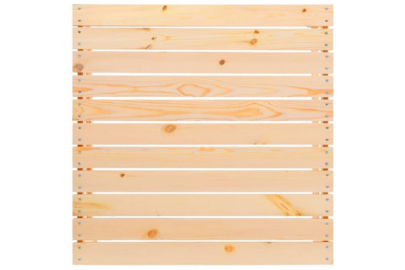 Fotskammel til hage 70x70x30 cm heltre furu - Brun - Hagemøbler - Loungemøbler - Moduler - Skamler & Krakker