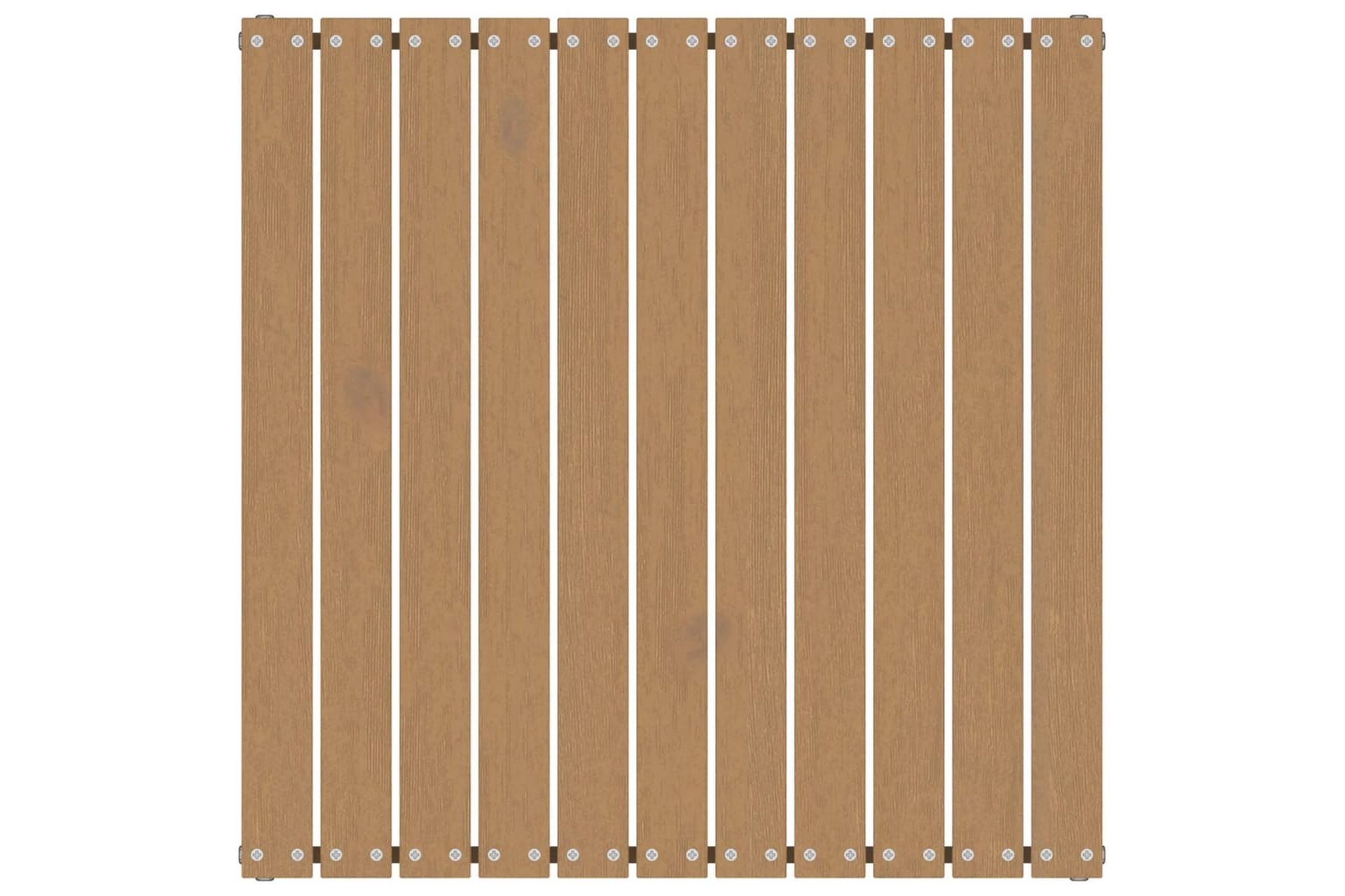 Fotskammel til hage 70x70x30 cm honningbrun heltre furu - Brun - Hagemøbler - Loungemøbler - Moduler - Skamler & Krakker