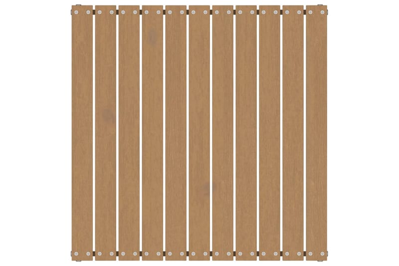 Fotskammel til hage 70x70x30 cm honningbrun heltre furu - Brun - Hagemøbler - Loungemøbler - Moduler - Skamler & Krakker