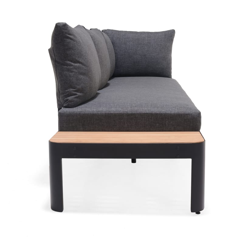 Portals Modulsofa Utendørs 3-seter - Svart - Hagemøbler - Loungemøbler - Lounge sofa