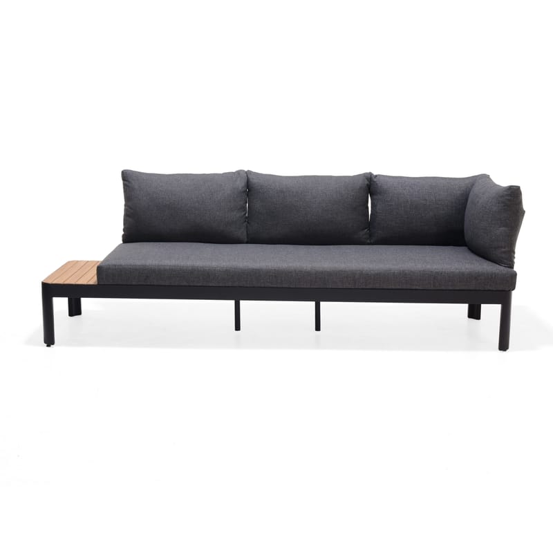Portals Modulsofa Utendørs 3-seter - Svart - Hagemøbler - Loungemøbler - Lounge sofa