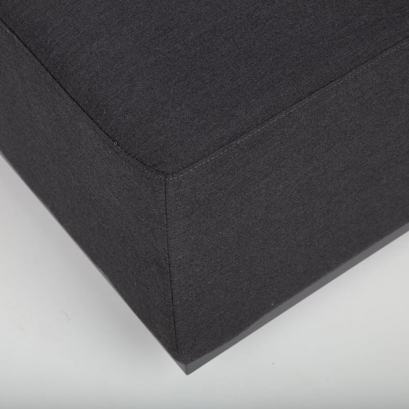 Puff HOME4YOU Fuller 83x83x42 cm mørkegrå - mørkegrå - Hagemøbler - Loungemøbler - Moduler - Skamler & Krakker