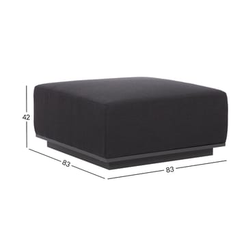 Puff HOME4YOU Fuller 83x83x42 cm mørkegrå - Mørkegrå - Hagemøbler - Loungemøbler - Moduler - Skamler & Krakker