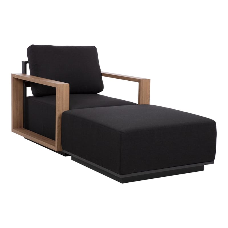 Puff HOME4YOU Fuller 83x83x42 cm mørkegrå - mørkegrå - Hagemøbler - Loungemøbler - Moduler - Skamler & Krakker