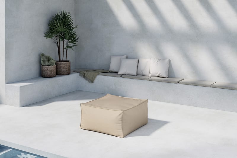 Rambo Fotskammel Utendørs - Beige - Hagemøbler - Loungemøbler - Moduler - Skamler & Krakker