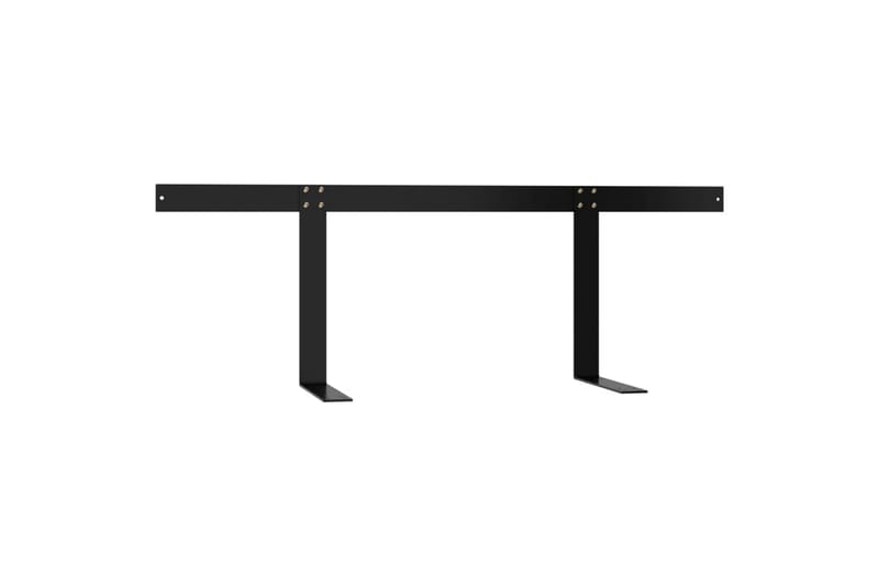 Ryggstøtte til pallesofa svart 110 cm jern - Svart - Skamler & Krakker - Balkongstoler