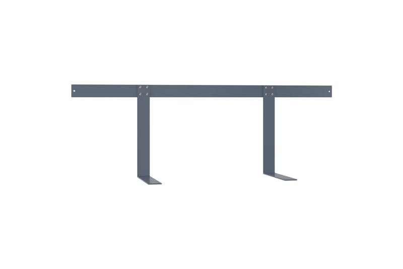 Ryggstøtte til pallesofa lysegrå 110 cm jern - Grå - Skamler & Krakker - Balkongstoler