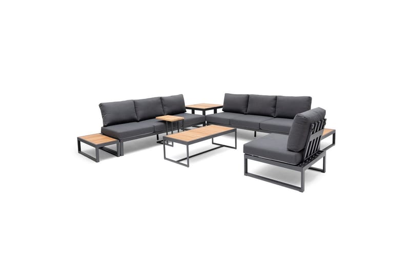 Sofa Hillerstorp Oxelunda Midtdel Grå - Hagemøbler - Loungemøbler - Moduler - Midtmodul hagesofa
