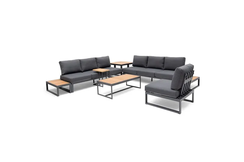 Sofa Hillerstorp Oxelunda Midtdel Grå - Hagemøbler - Loungemøbler - Moduler - Midtmodul hagesofa