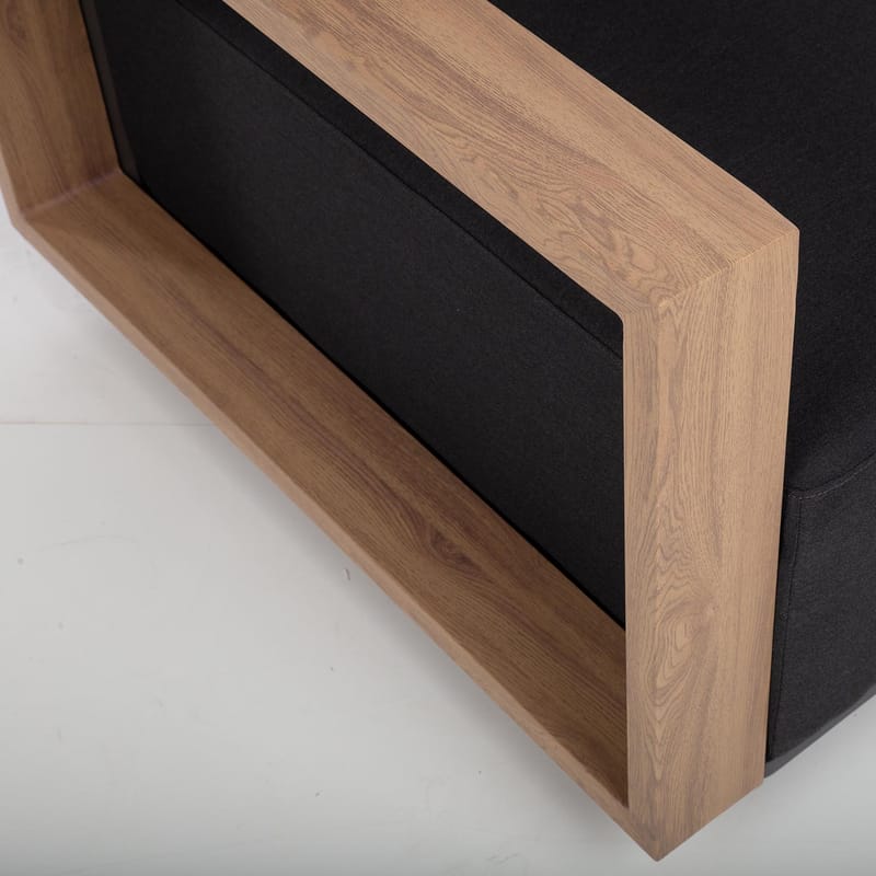 Sofamodul HOME4YOU Fuller 68x89x70,5 cm mørk grå - mørkegrå - Hagemøbler - Loungemøbler - Moduler - Midtmodul hagesofa