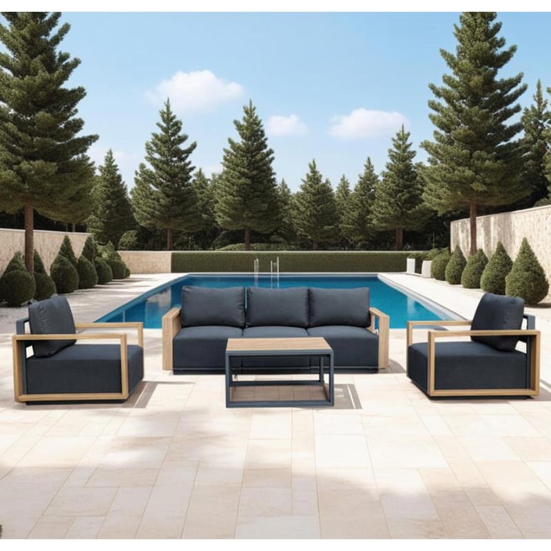 Sofamodul HOME4YOU Fuller 68x89x70,5 cm mørk grå - mørkegrå - Hagemøbler - Loungemøbler - Moduler - Midtmodul hagesofa