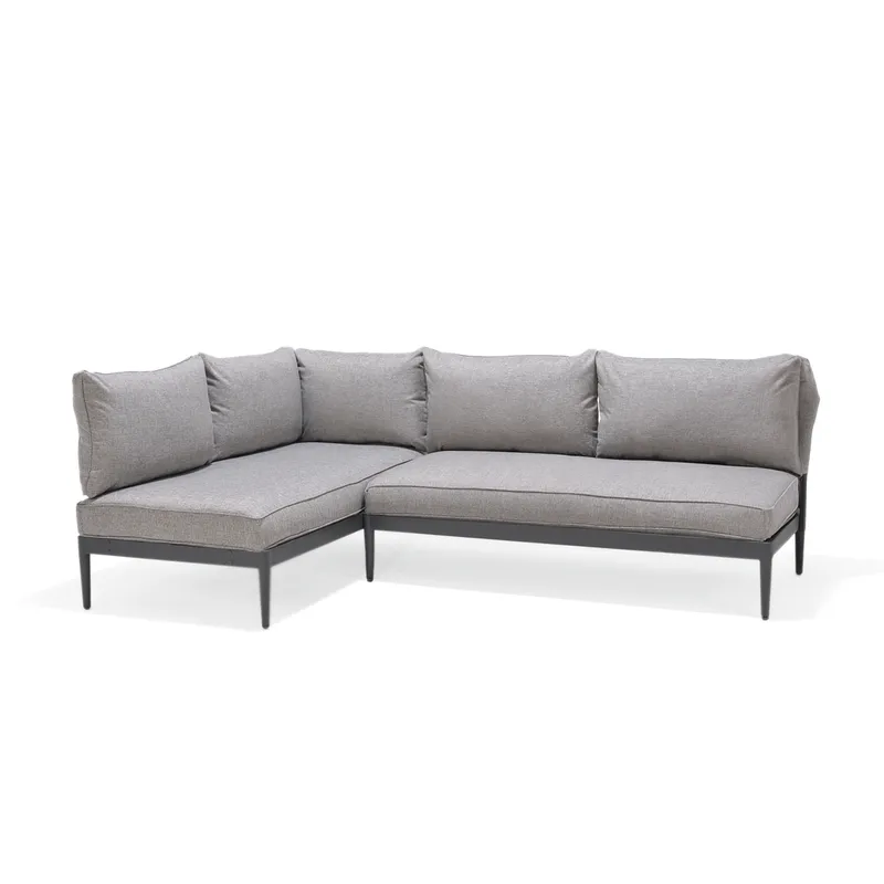 TOPAZ L-sofa 4-seter, Magnesiumgrå