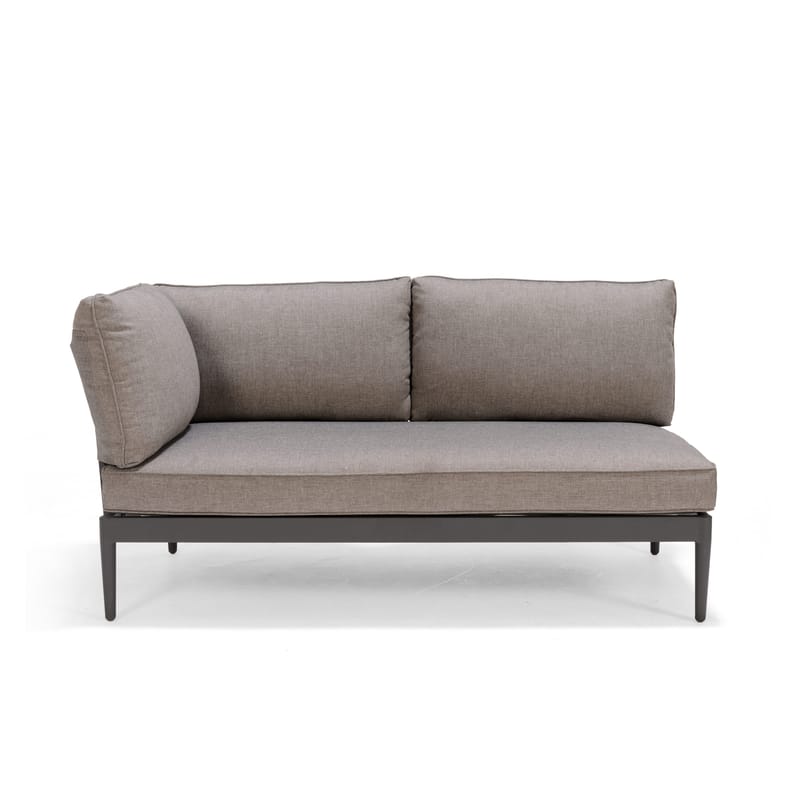 TOPAZ L-sofa 4-seter - Magnesiumgrå - Hagemøbler - Loungemøbler - Lounge sofa