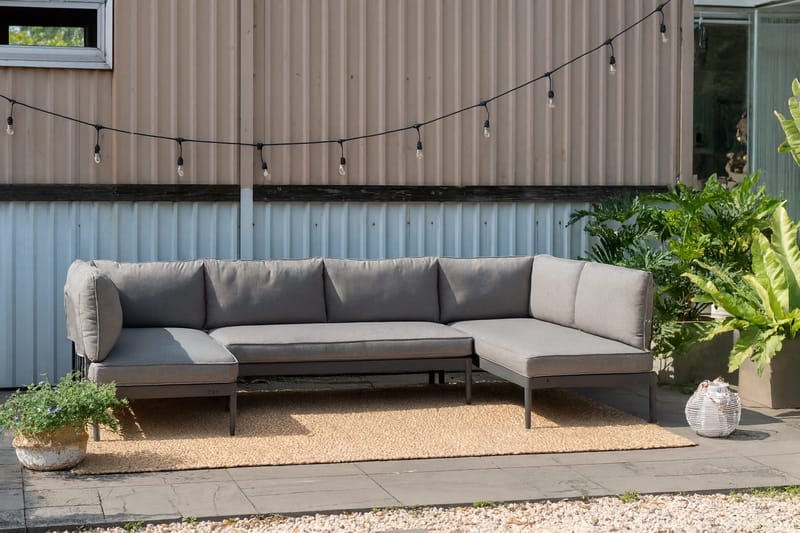 TOPAZ U-sofa 6-seter - Magnesiumgrå - Hagemøbler - Loungemøbler - Lounge sofa