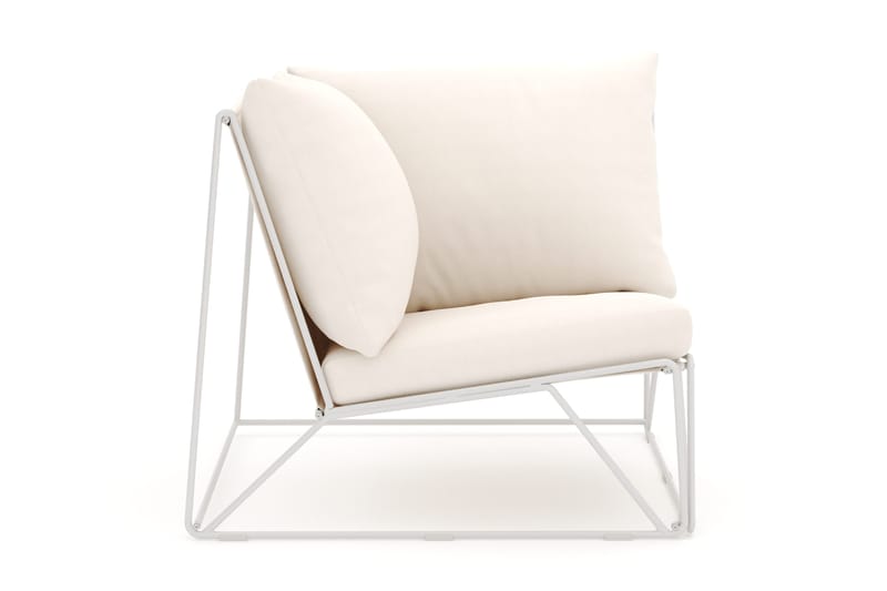 Usteryd Hjørnemodul Utendørs - Beige/Beige - Hagemøbler - Loungemøbler - Moduler - Hjørnemodul hagesofa