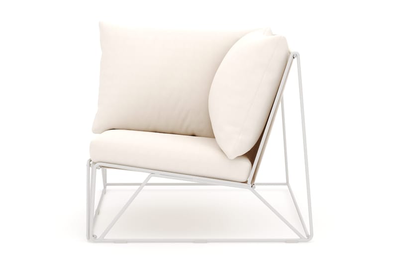Usteryd Hjørnemodul Utendørs - Beige/Beige - Hagemøbler - Loungemøbler - Moduler - Hjørnemodul hagesofa