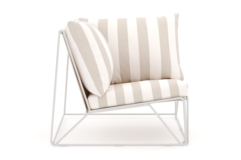 Usteryd Hjørnemodul Utendørs - Beige/Stripet - Hagemøbler - Loungemøbler - Moduler - Hjørnemodul hagesofa