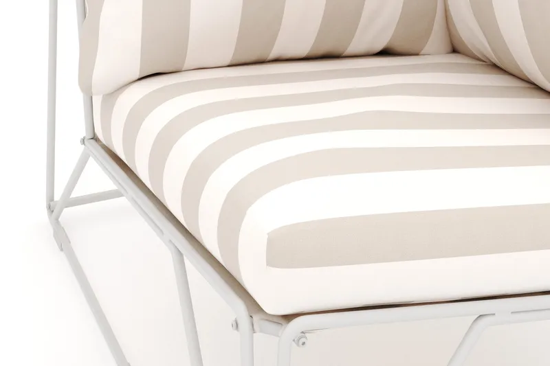 Usteryd Hjørnemodul Utendørs - Beige/Stripet - Hagemøbler - Loungemøbler - Moduler - Hjørnemodul hagesofa