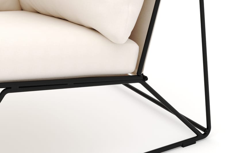 Usteryd Hjørnemodul Utendørs - Svart/Beige - Hagemøbler - Loungemøbler - Moduler - Hjørnemodul hagesofa