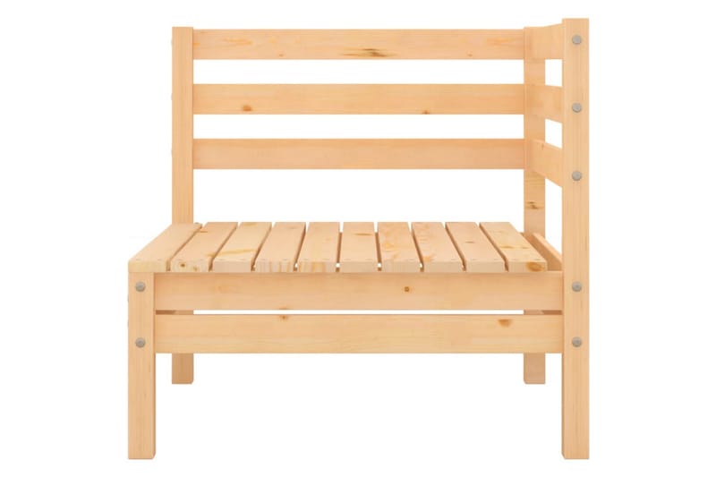Utendørs hjørnesofa heltre furu - Brun - Hagemøbler - Loungemøbler - Moduler - Hjørnemodul hagesofa