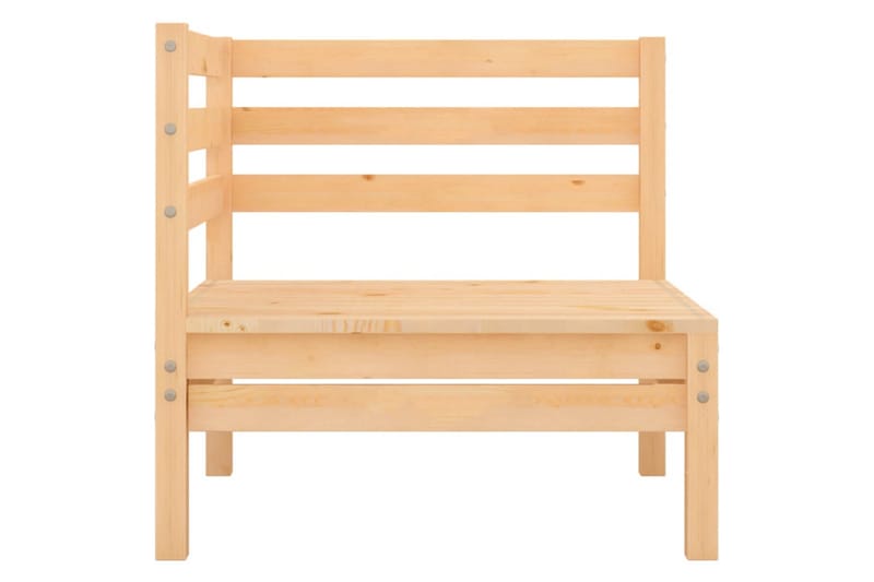 Utendørs hjørnesofa heltre furu - Brun - Hagemøbler - Loungemøbler - Moduler - Hjørnemodul hagesofa