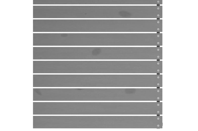 Utendørs midtsofa grå heltre furu - Grå - Moduler - Midtmodul hagesofa