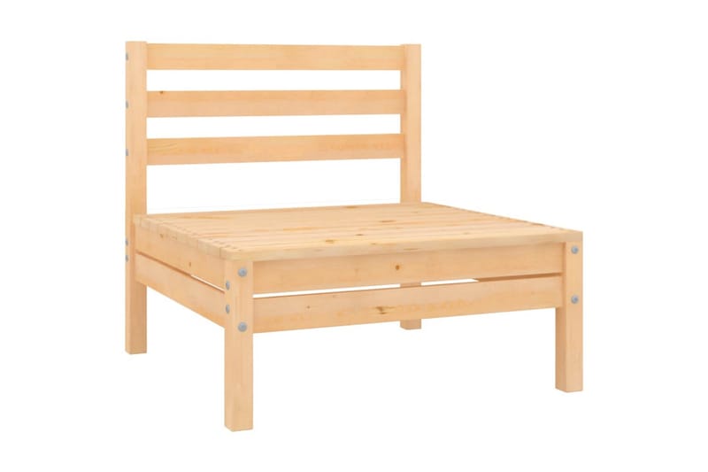 Utendørs midtsofa heltre furu - Brun - Hagemøbler - Loungemøbler - Moduler
