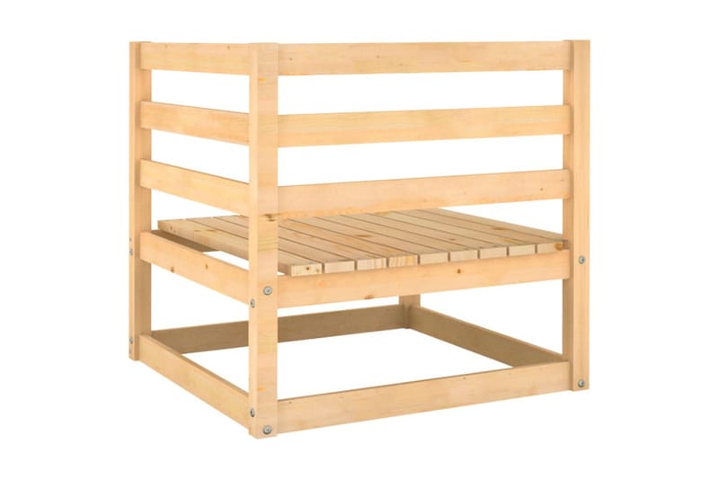 Utendörs hjörnesofaer 2 stk heltre furu - Brun - Hagemøbler - Loungemøbler - Moduler - Hjørnemodul hagesofa