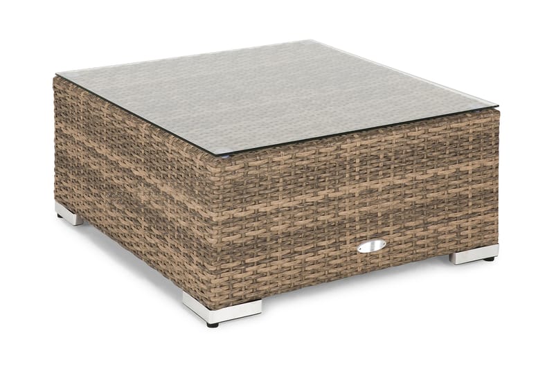 Wisconsin Divan/Bord Kunstrotting/Sand - Sand - Hagemøbler - Loungemøbler - Moduler