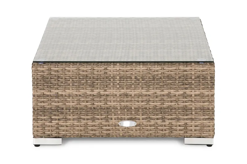 Wisconsin Divan/Bord Kunstrotting/Sand - Sand - Hagemøbler - Loungemøbler - Moduler